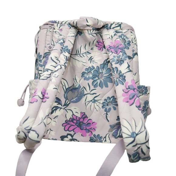 Vera Bradley Featherweight Backpack Fresh-Cut Floral Lavender Purple Travel Bag main image 10